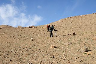 04 Climbing The Hill Above Gasherbrum North Base Camp On Way To Gasherbrum North Glacier In China.jpg
